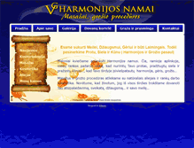 Tablet Screenshot of harmonijosnamai.lt